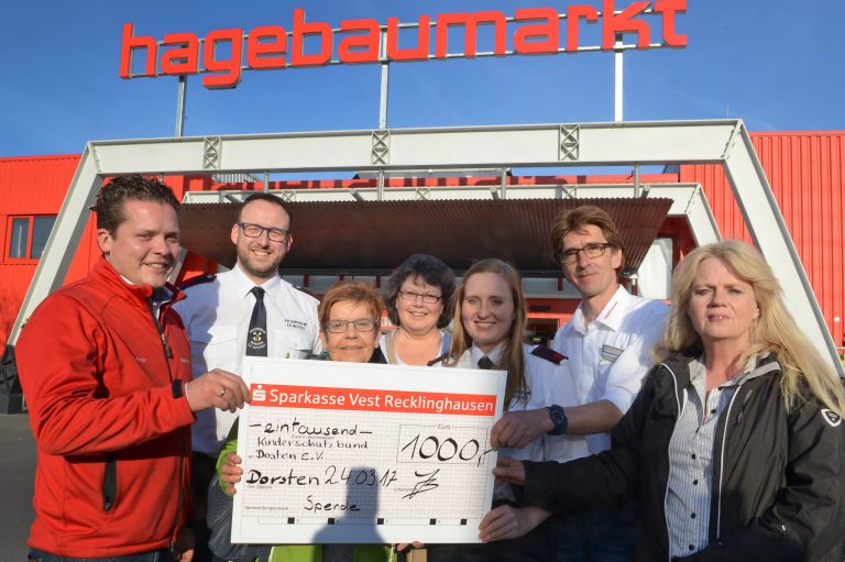 1.000 Euro Spende für den Dorstener Kinderschutzbund