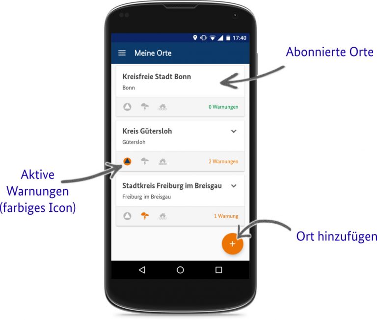 Die Warn-App NINA ist auch im Kreis Recklinghausen aktiv