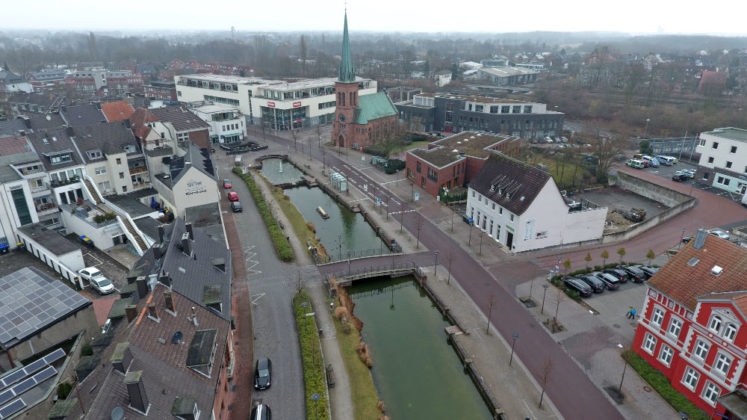 Die Wallgrabenanlage in der Dorstener Innenstadt, ein Wahrzeiche