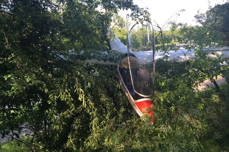 Pilot wird bei Absturz leicht verletzt