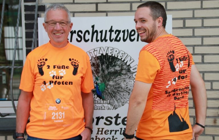 Zwei Füße für vier Pfoten –  Köln-Marathon