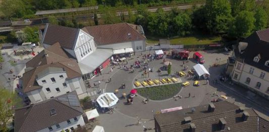 Strassenfest Hervest Luftaufnahme