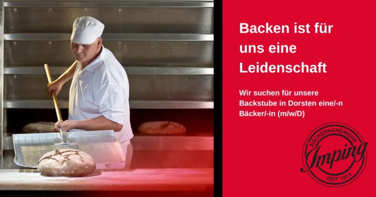 Bäckerei Imping: Bäcker/-in (m/w/d) gesucht!