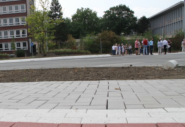  Landrat Cay Süberkrüb hat die Bismarckstraße in Dorsten am Donnerstag
