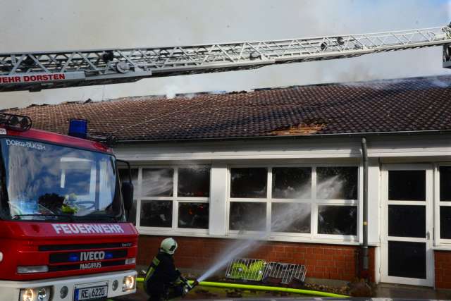 Gro&szlig;brand in Behindertenwerkst&auml;tten Dorsten-Wulfen