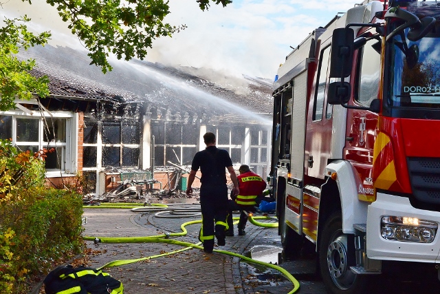 Feuer am Montag in Dorstener Werkstätten Feuer am Montag in Dorstener Werkstätten
