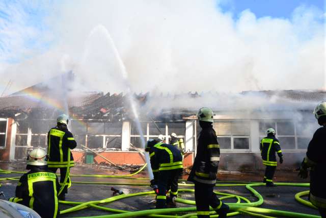 Gro&szlig;brand in Behindertenwerkst&auml;tten Dorsten-Wulfen