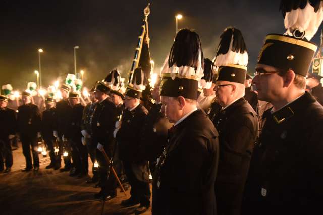 Grosser Zapfenstreich, ende der Steinkohle Zeche Fürst Leopold in Dorsten
