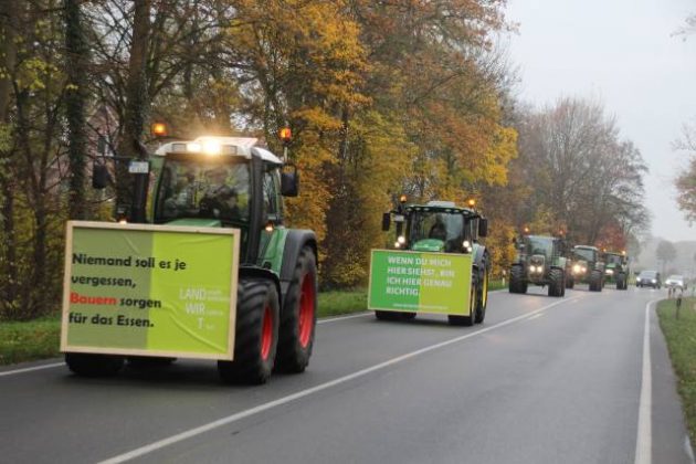 Treckerkonvoi Bauerndemo Kirchhellen