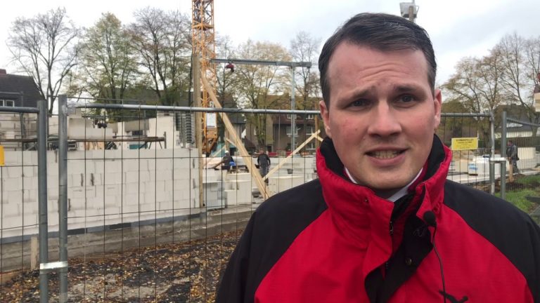 Zu Besuch auf der Baustelle des neuen Kindergartens in Holsterhausen