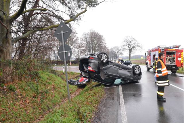 Schwerer Verkehrsunfall Heidener Straße in Lembeck