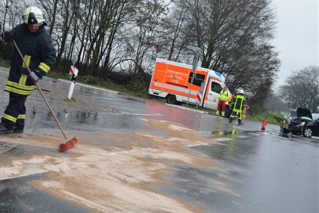 Schwerer Verkehrsunfall Heidener Straße in Lembeck