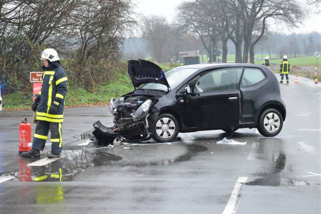 Schwerer Verkehrsunfall Heidener Straße in Lembeck