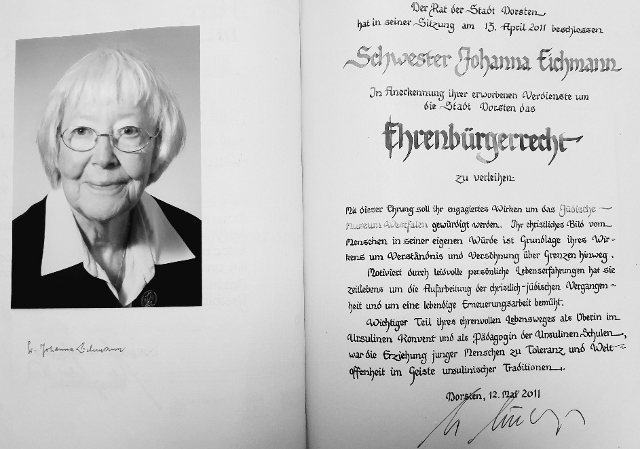 ehrenbürgerin Dorsten verstorben