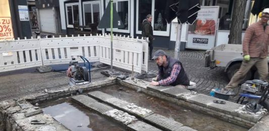 Tisa-Brunnen in der Altstadt Dorsten