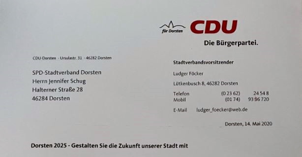 CDU falsche Anrede SPD