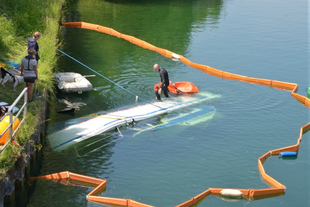 Bergung Jacht Kanal Gahlen