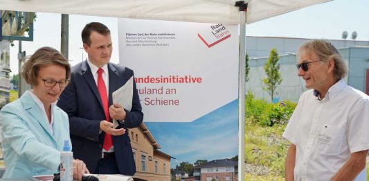 Bahnhof Dorsten Ministerin Scharrenberg