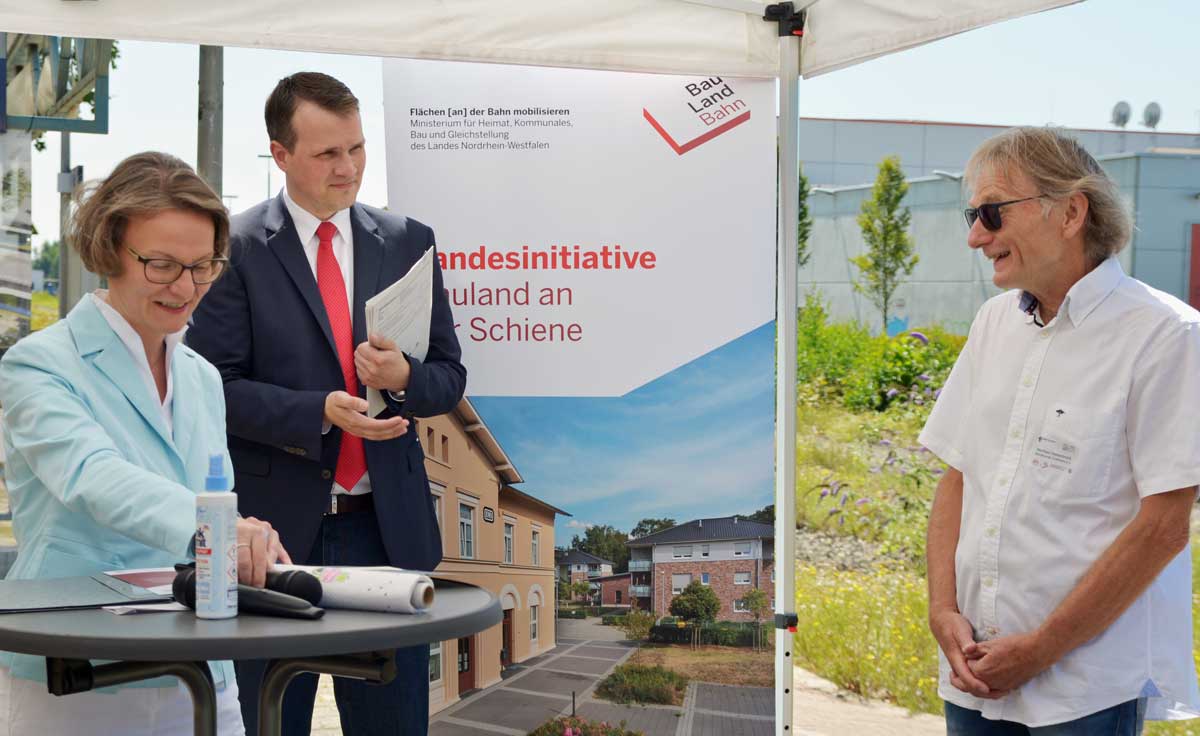 Bahnhof Dorsten Ministerin Scharrenberg
