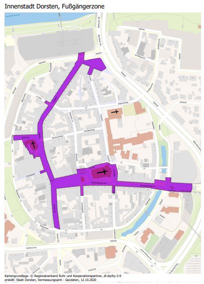 Maskenpflicht Dorsten Altstadt