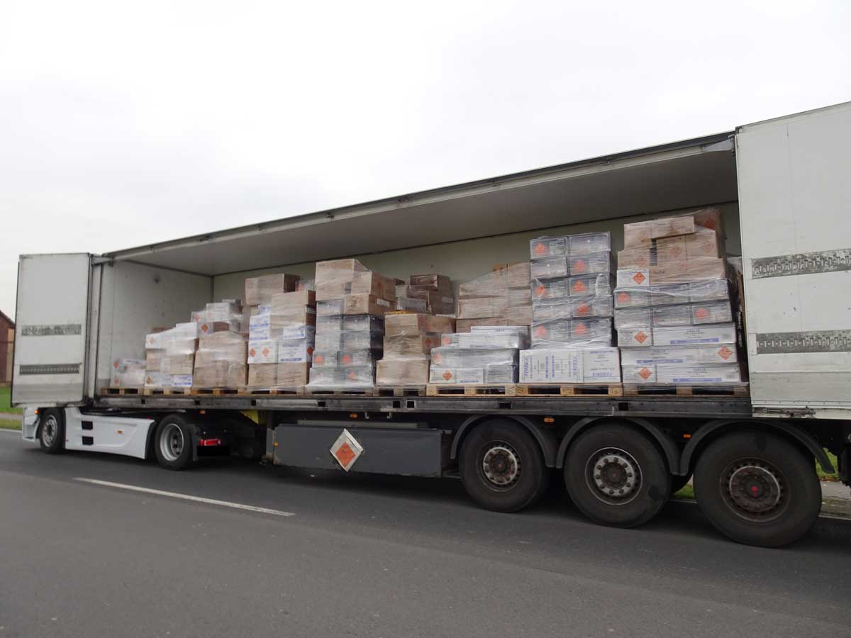 LKW-stark-beschädigt