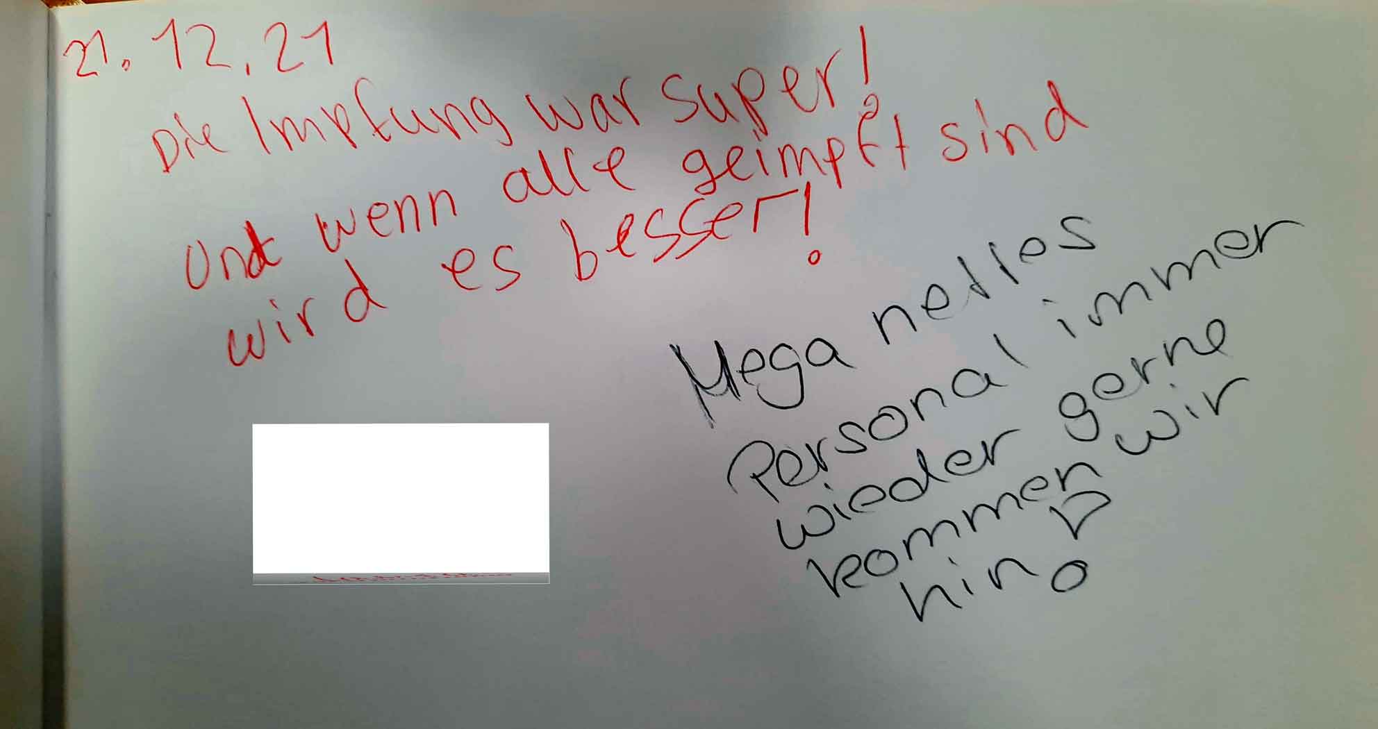 Gästebuch-Impfzentrum