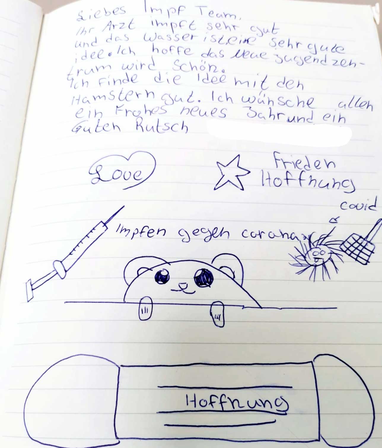 Gästebuch-Impfzentrum