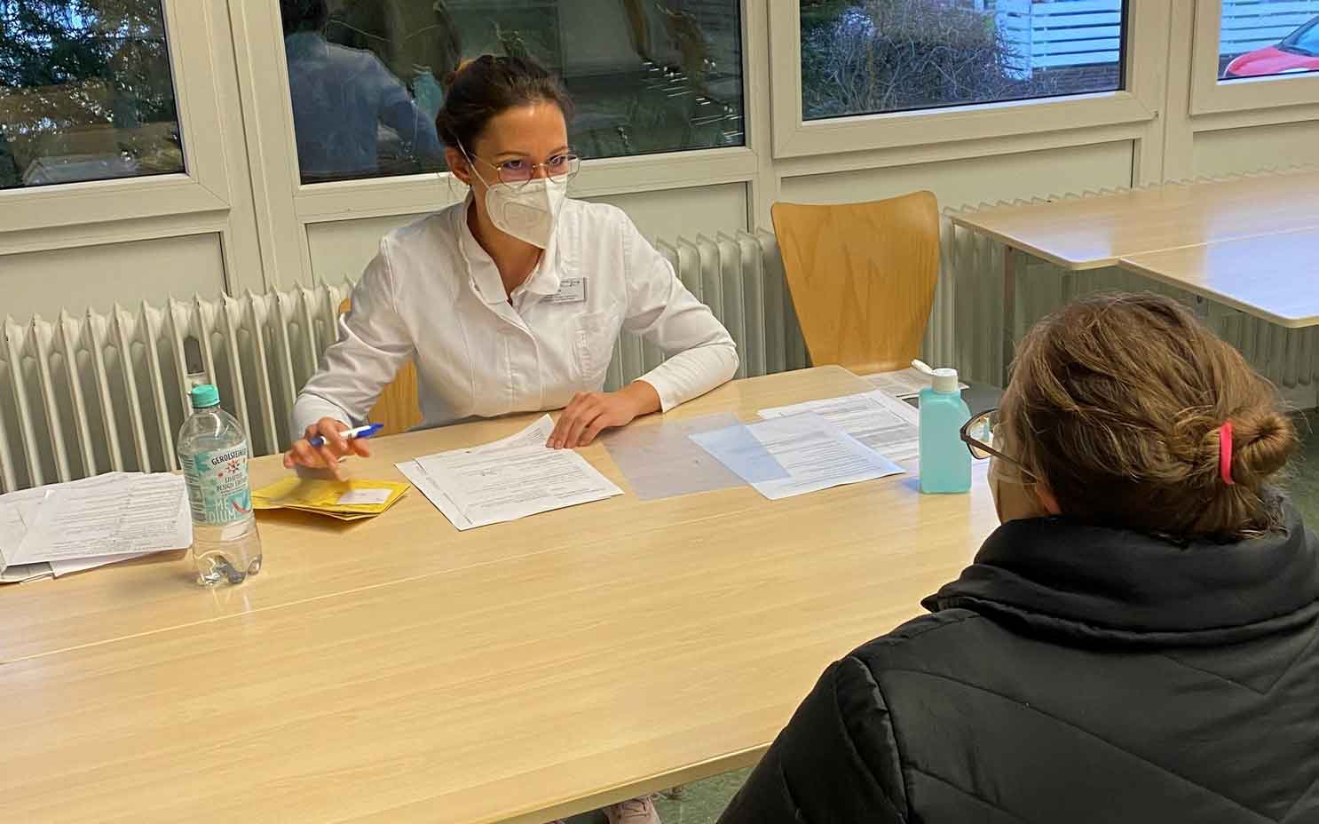 Impfaktion---Aufklärungsgespräch