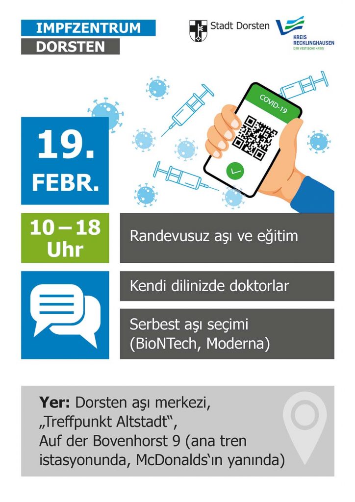 Impfzentrum Dorsten tuerkisch