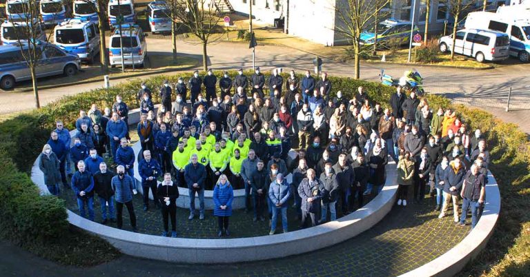 Gedenken an verstorbene Polizisten