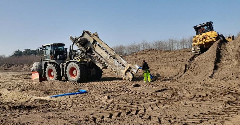 Regenrückhaltebecken entsteht in Rhade