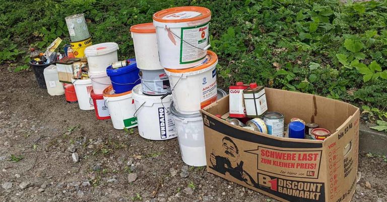 Sondermüll Farben und Lacke
