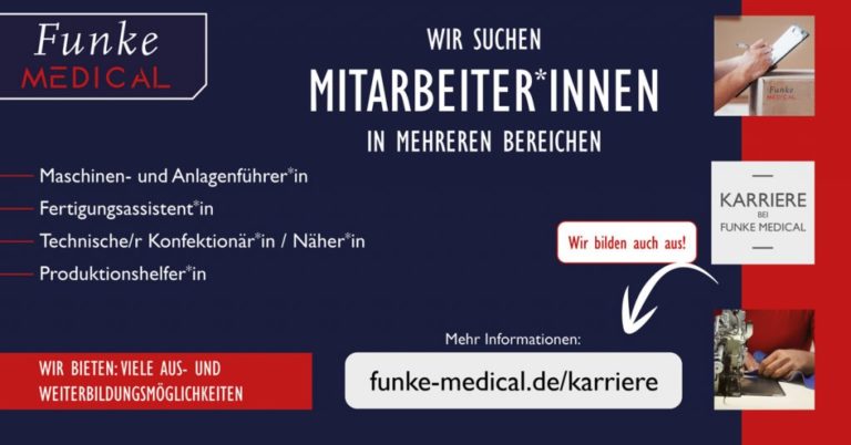 Funke Medical – Wir suchen Mitarbeiter*innen