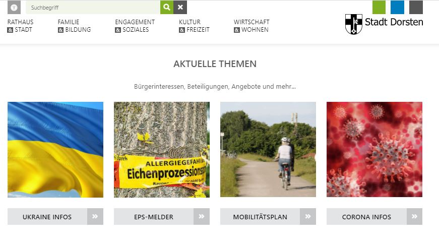 Neue Homepage Dorsten 2022