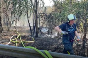Waldbrand-Üfter-Mark-Böschung-Autobahn-31-Dorsten-Schermbeck