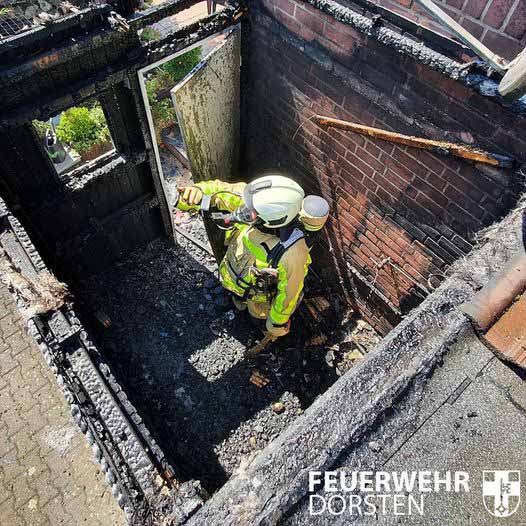 Wohnungsbrand in der Feldmark Dorsten 2022