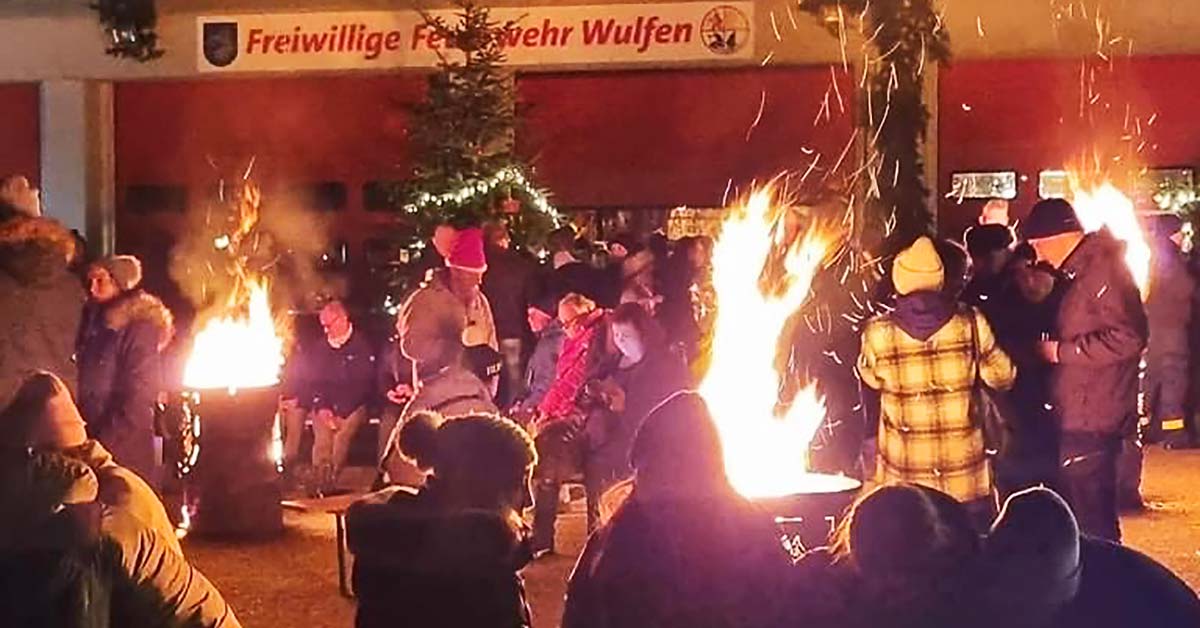 Glühweinumtrunk Feuerwehr Wulfen