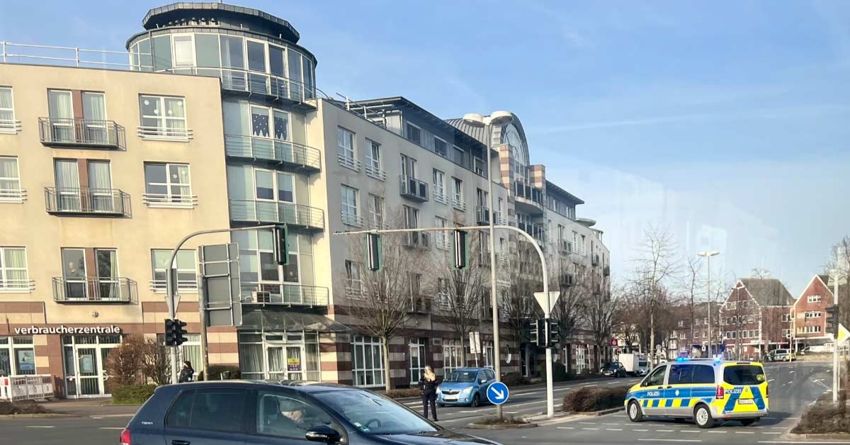 Bombendrohung Südwall Volksbank