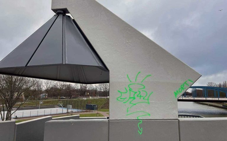 Vandalismus-Hochstadenbrücke-Dorsten