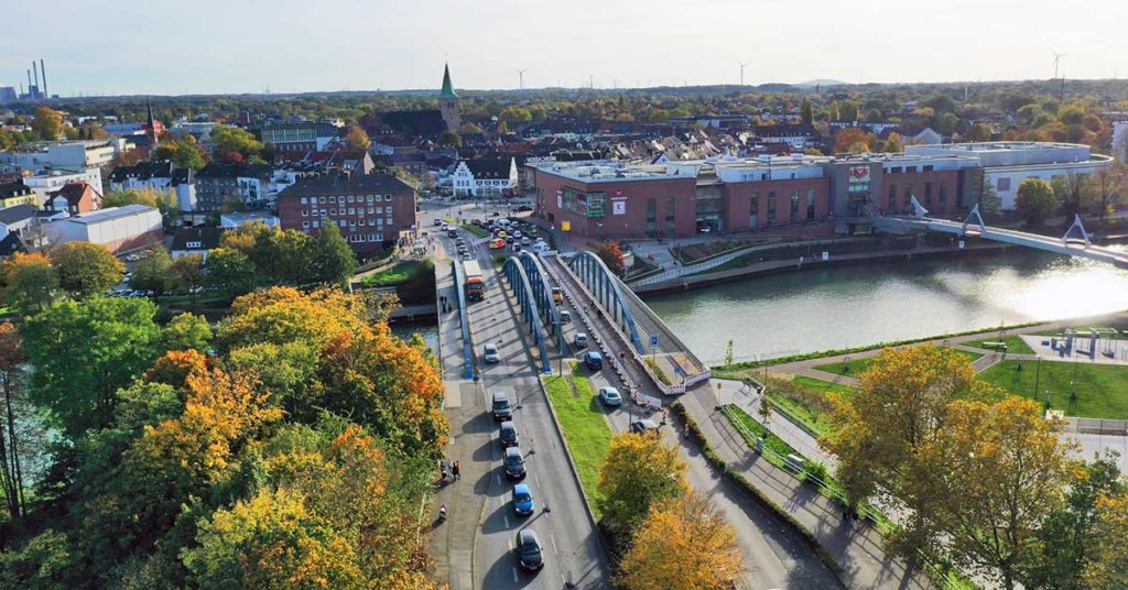 Kanalbrücke Brücke Dorsten Baustelle