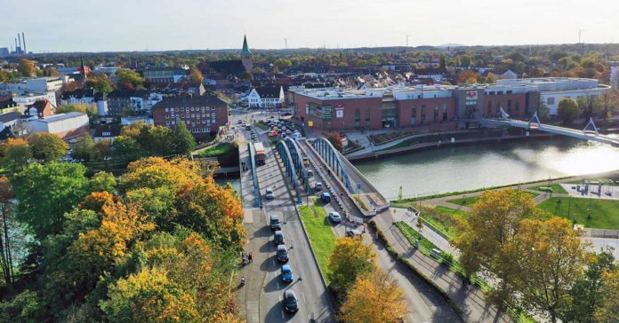 Kanalbrücke Brücke Dorsten Baustelle