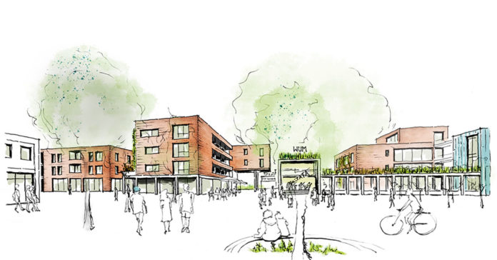Wulfener Markt Konzeptzeichnung 2023