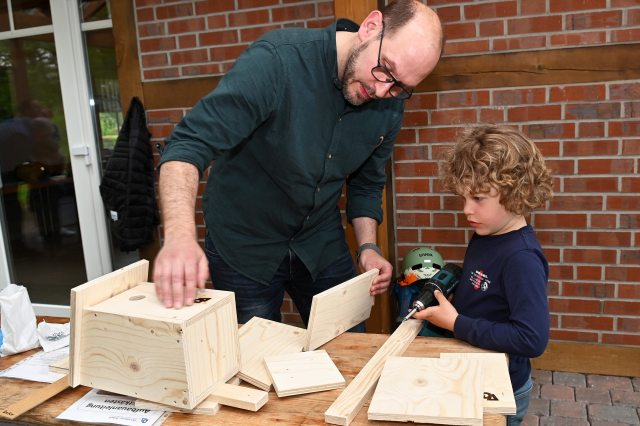 Heimatverein Wulfen Nistkästen Bau KiGa NRW Stiftung