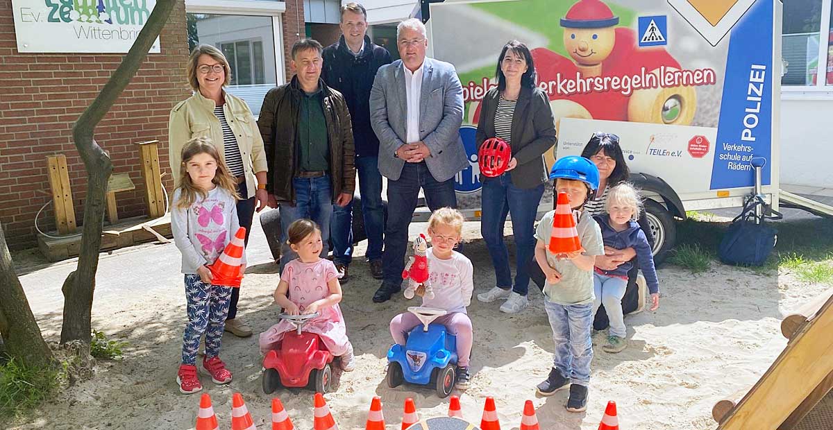 Mobile Verkehrsanhänger für Kinder aus Dorsten