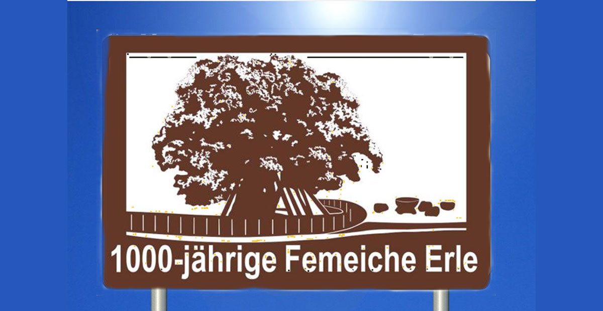 Schild-Femeiche-A-31-Dorsten-Lembeck