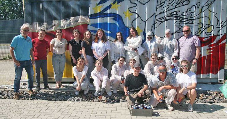 Deutsch-polnische Freundschaft in bunten Farben