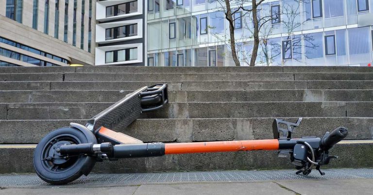 Elektroroller E-Scooter Unfall
