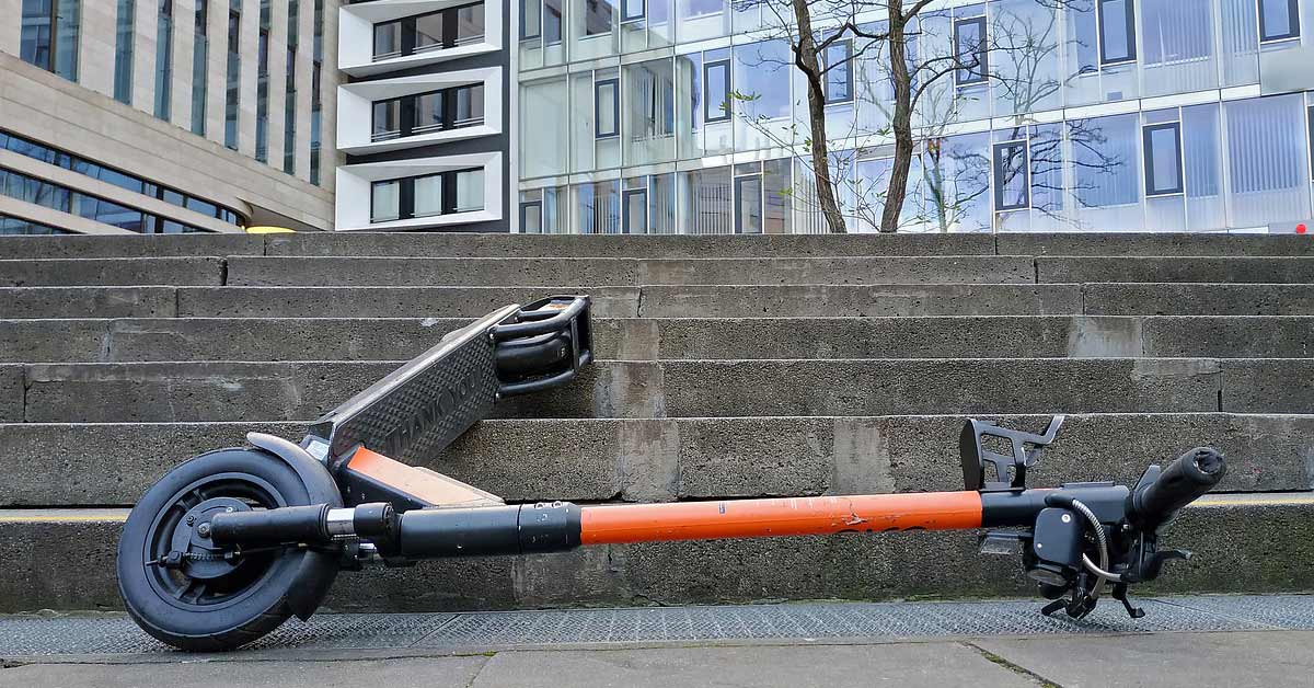 Elektroroller E-Scooter Unfall