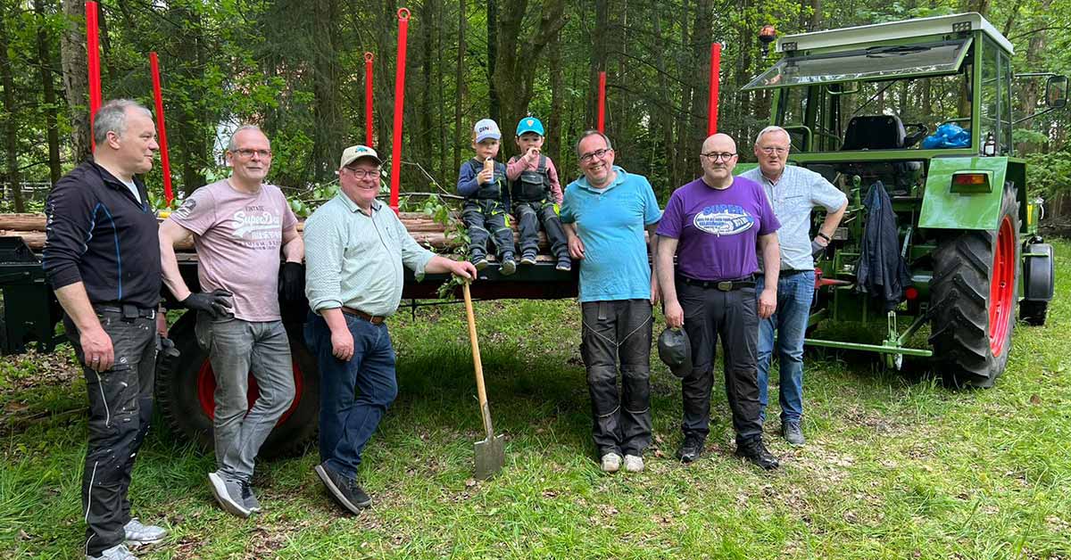 Schützenfest Rhade Fahnenmasten