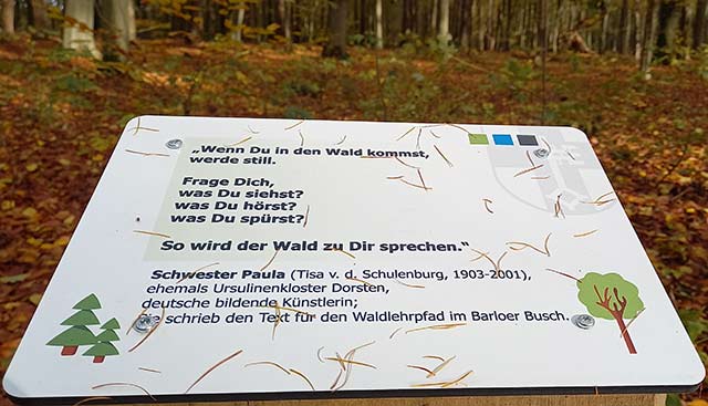 Waldlehrpfad Barloer Busch